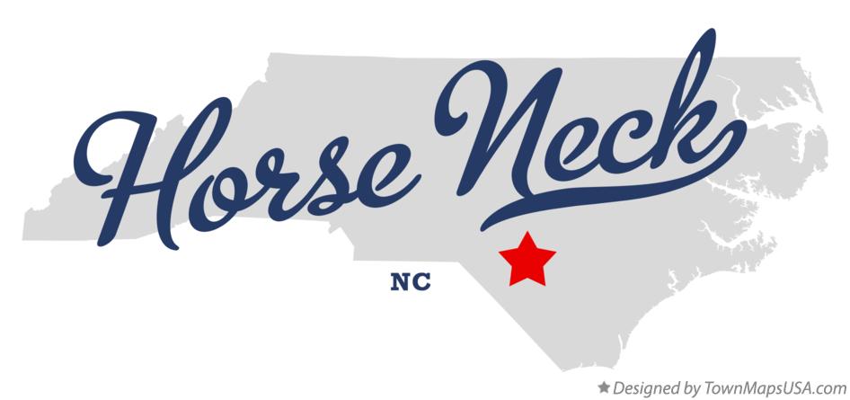 Map of Horse Neck North Carolina NC