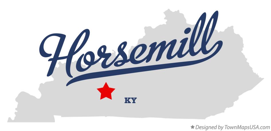 Map of Horsemill Kentucky KY