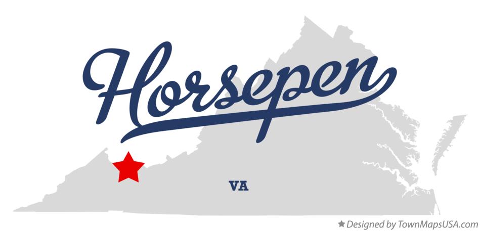 Map of Horsepen Virginia VA
