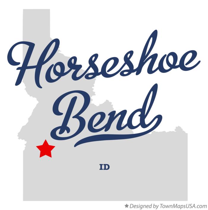 Map of Horseshoe Bend Idaho ID