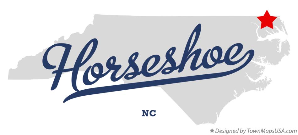 Map of Horseshoe North Carolina NC