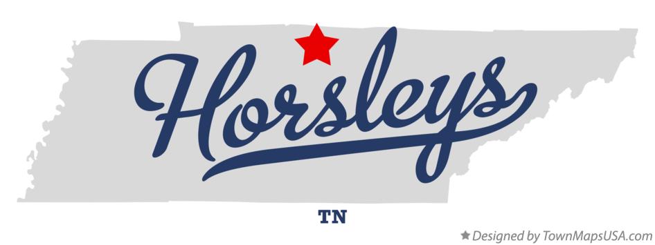 Map of Horsleys Tennessee TN