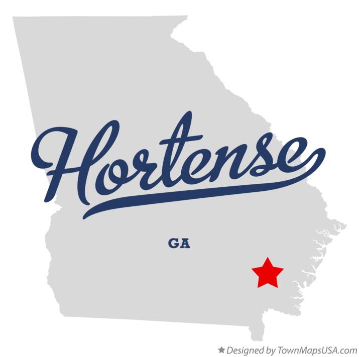 Map of Hortense Georgia GA