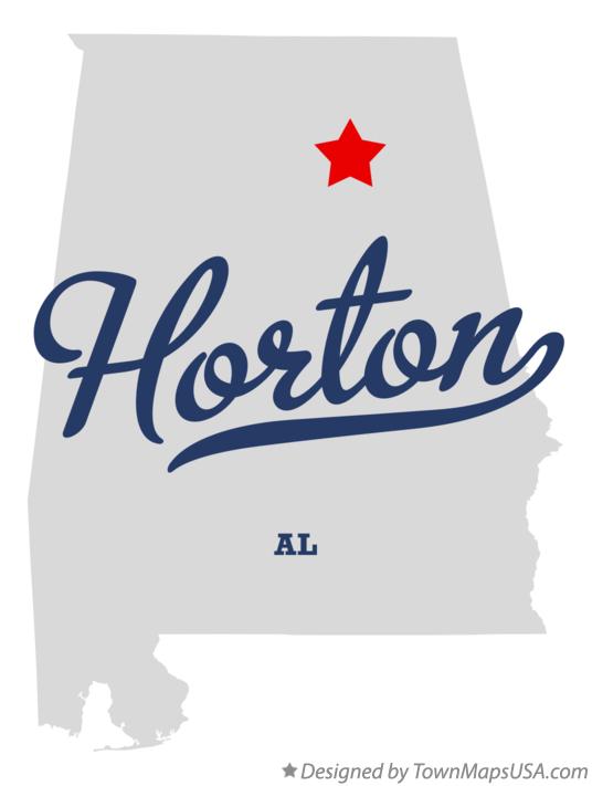 Map of Horton Alabama AL