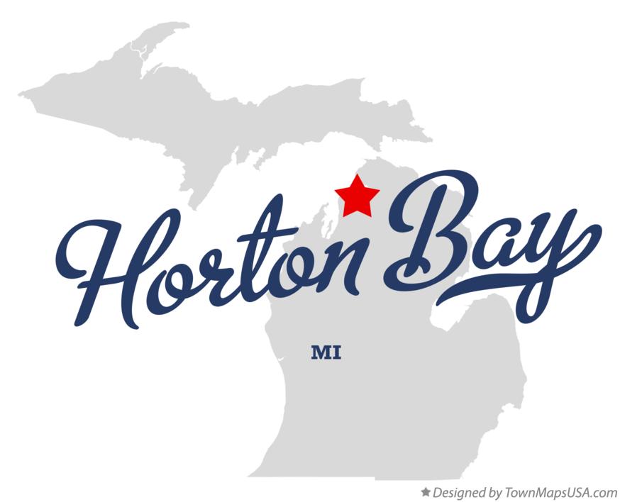 Map of Horton Bay Michigan MI