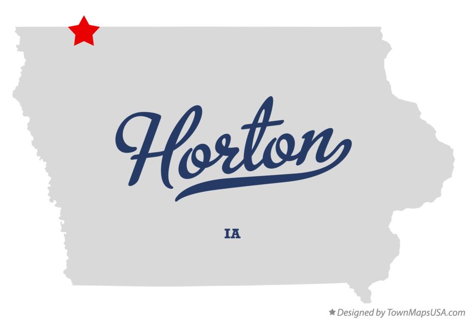 Map of Horton Iowa IA