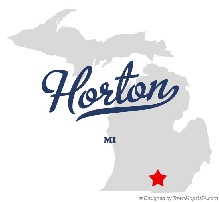 Map of Horton Michigan MI