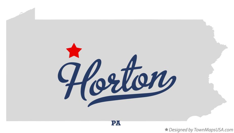 Map of Horton Pennsylvania PA