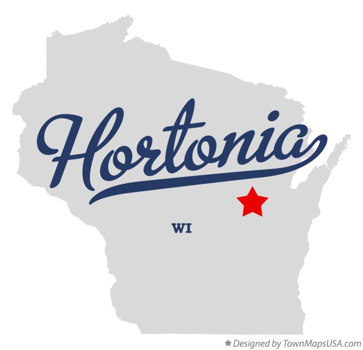 Map of Hortonia Wisconsin WI