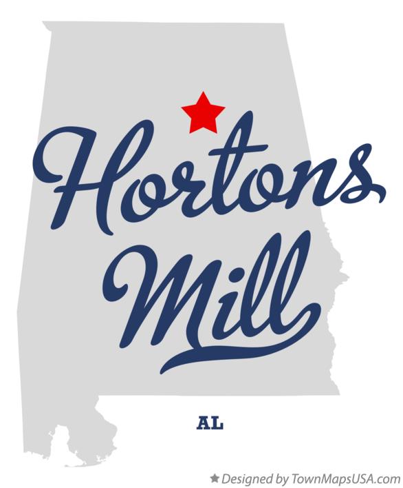 Map of Hortons Mill Alabama AL