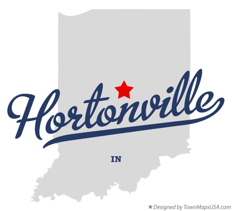 Map of Hortonville Indiana IN