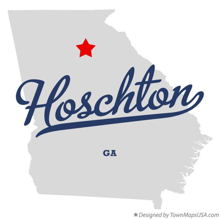Map of Hoschton Georgia GA