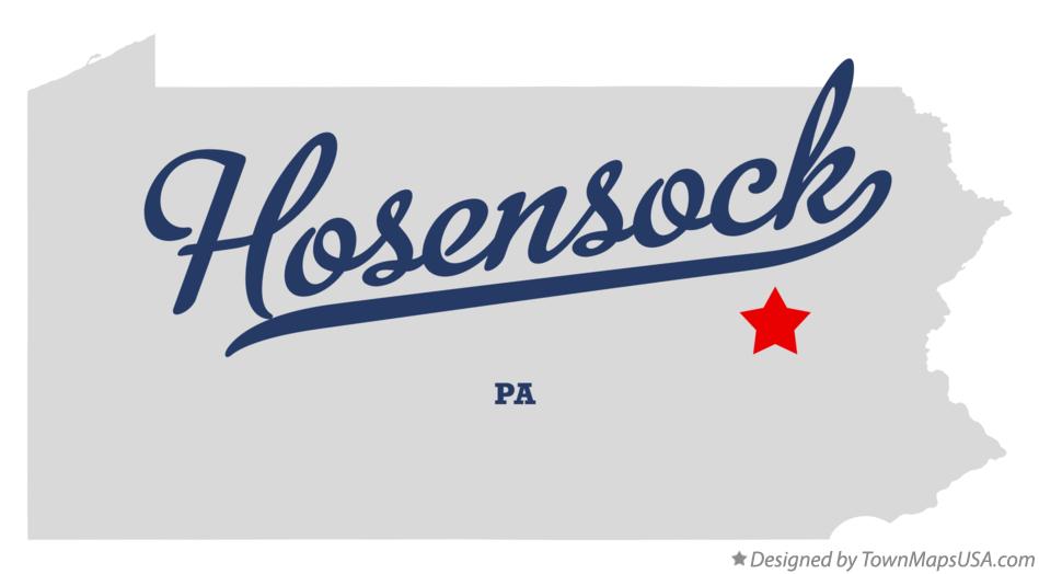 Map of Hosensock Pennsylvania PA