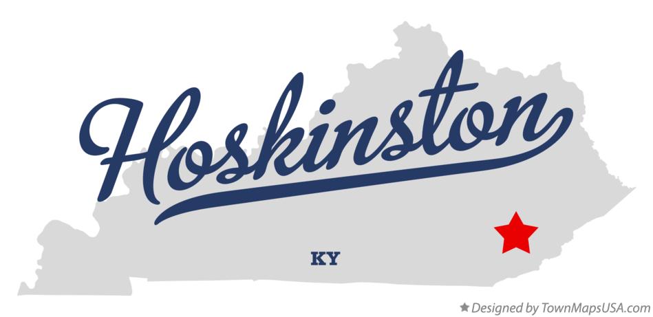 Map of Hoskinston Kentucky KY