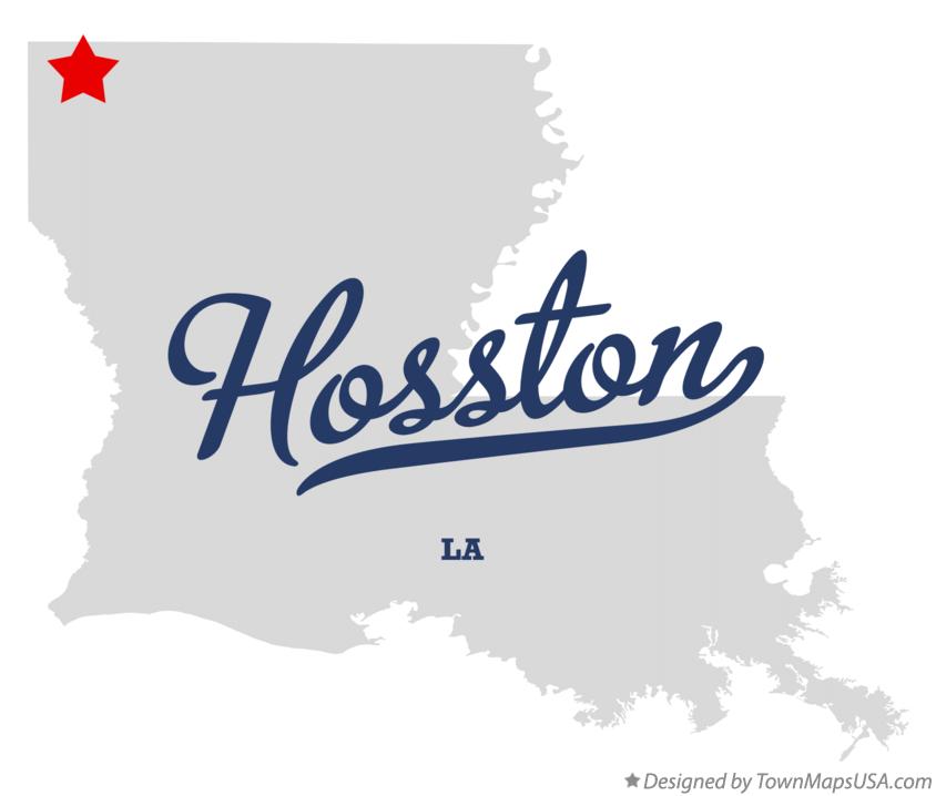 Map of Hosston Louisiana LA