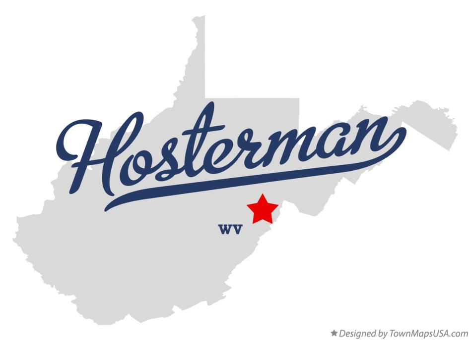Map of Hosterman West Virginia WV