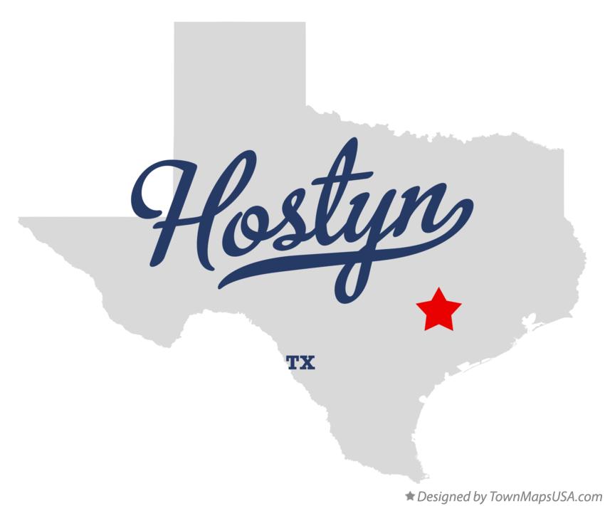 Map of Hostyn Texas TX