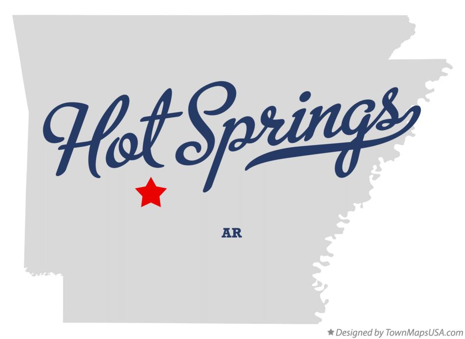 Map of Hot Springs Arkansas AR