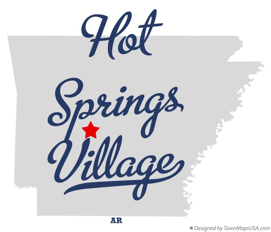 Map of Hot Springs Village Arkansas AR