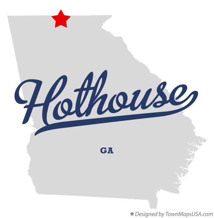 Map of Hothouse Georgia GA