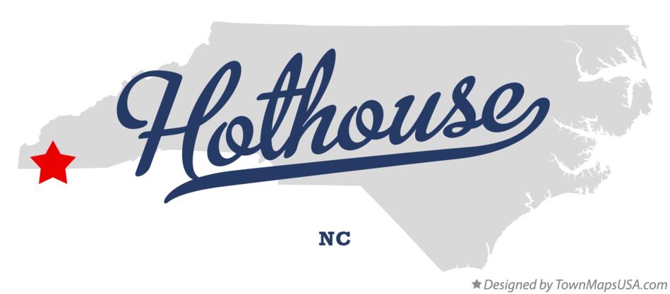 Map of Hothouse North Carolina NC