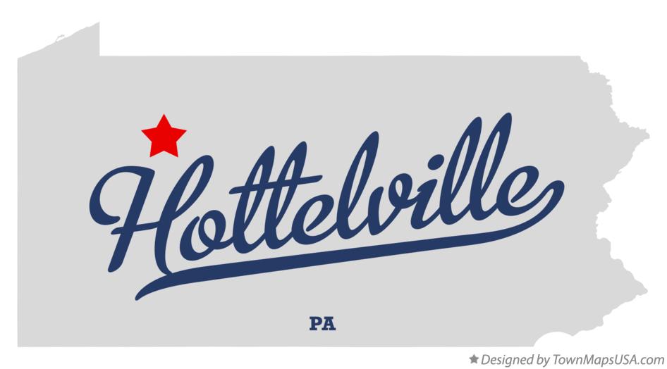 Map of Hottelville Pennsylvania PA