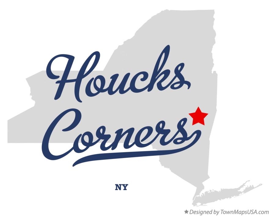 Map of Houcks Corners New York NY