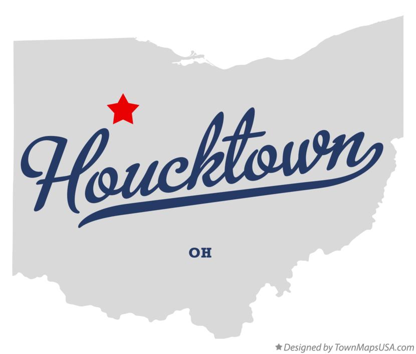 Map of Houcktown Ohio OH