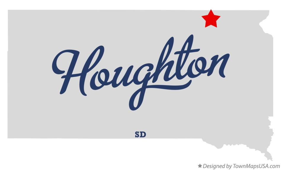 Map of Houghton South Dakota SD