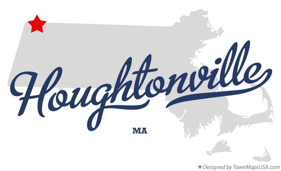 Map of Houghtonville Massachusetts MA