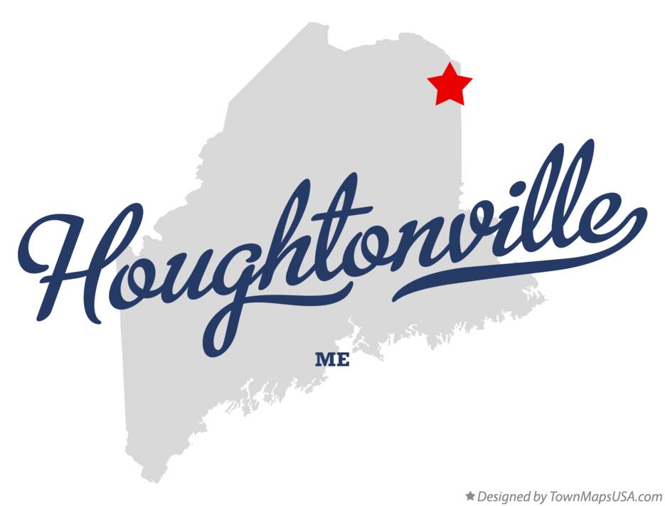 Map of Houghtonville Maine ME