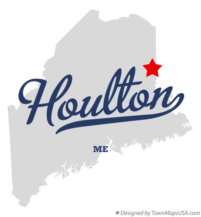 Map of Houlton Maine ME