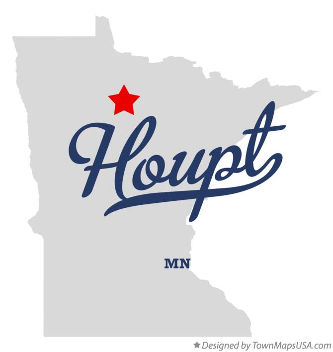 Map of Houpt Minnesota MN