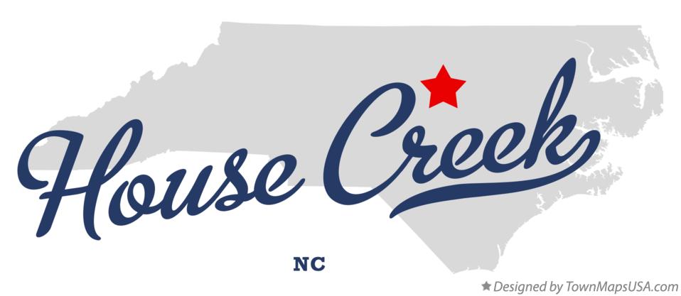 Map of House Creek North Carolina NC