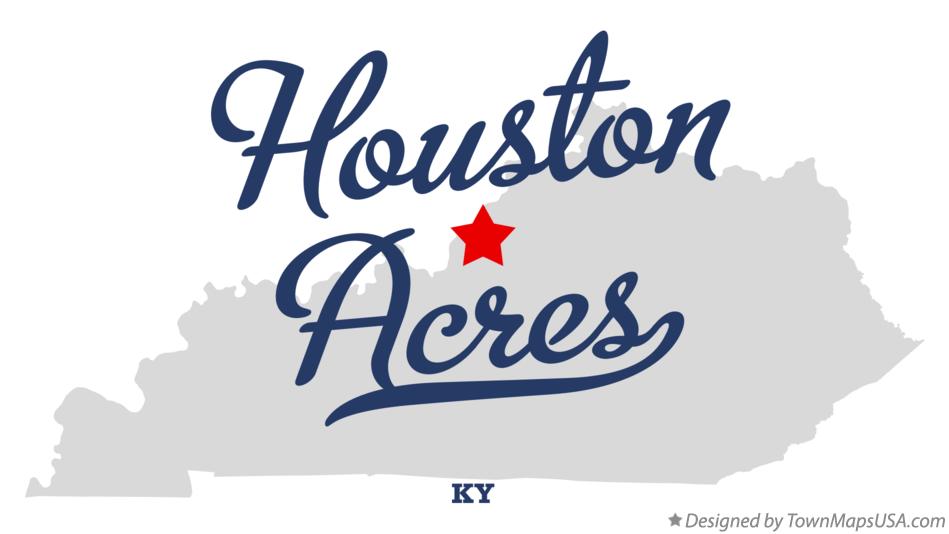 Map of Houston Acres Kentucky KY