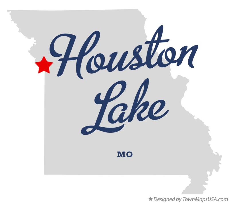 Map of Houston Lake Missouri MO