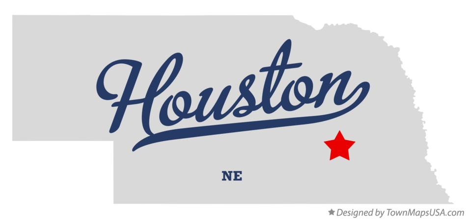 Map of Houston Nebraska NE