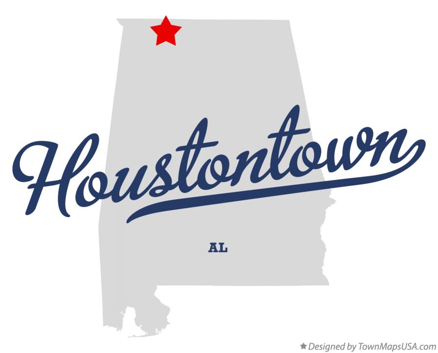 Map of Houstontown Alabama AL