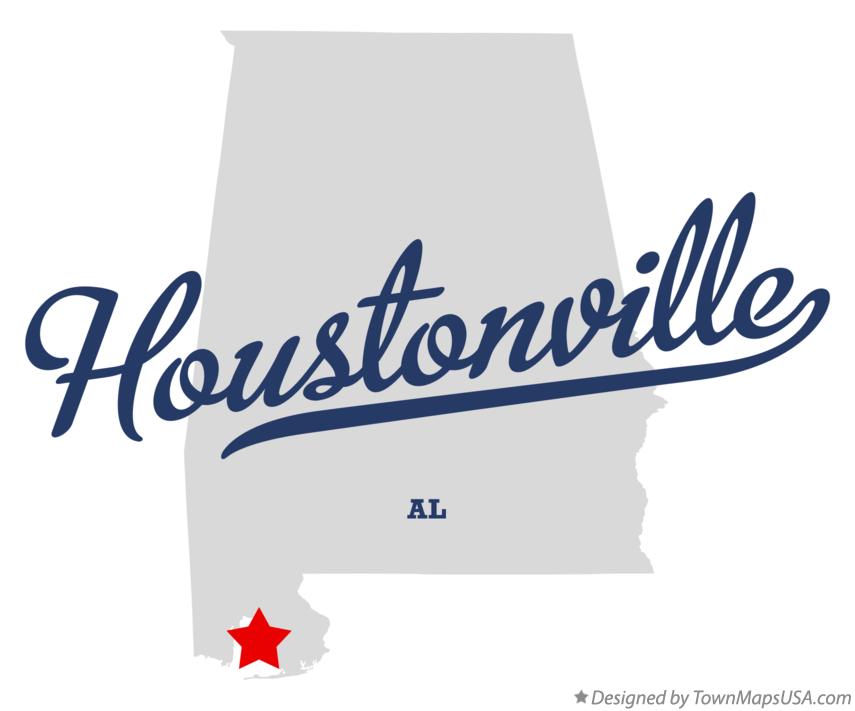 Map of Houstonville Alabama AL