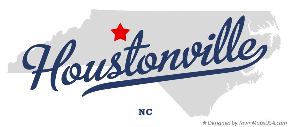 Map of Houstonville North Carolina NC