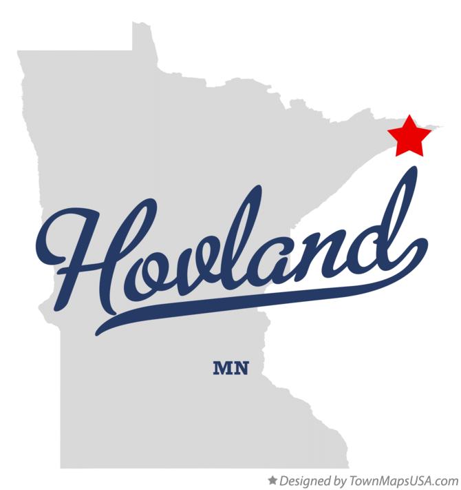 Map of Hovland Minnesota MN