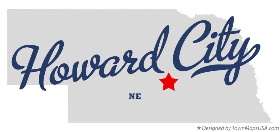 Map of Howard City Nebraska NE