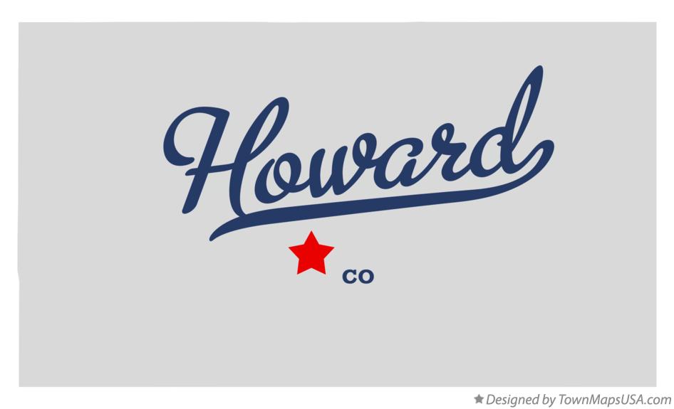 Map of Howard Colorado CO