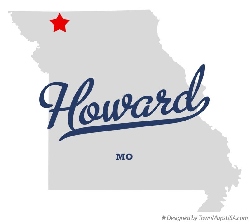 Map of Howard Missouri MO