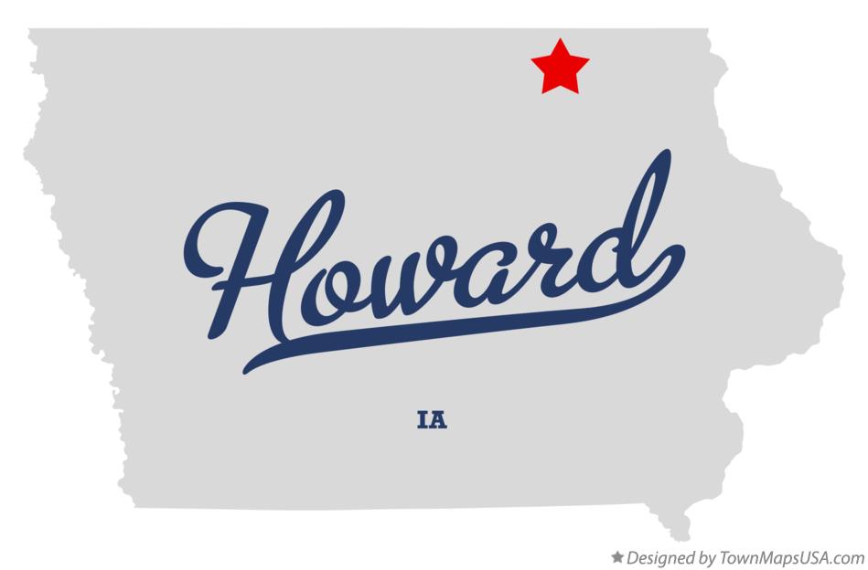 Map of Howard Iowa IA