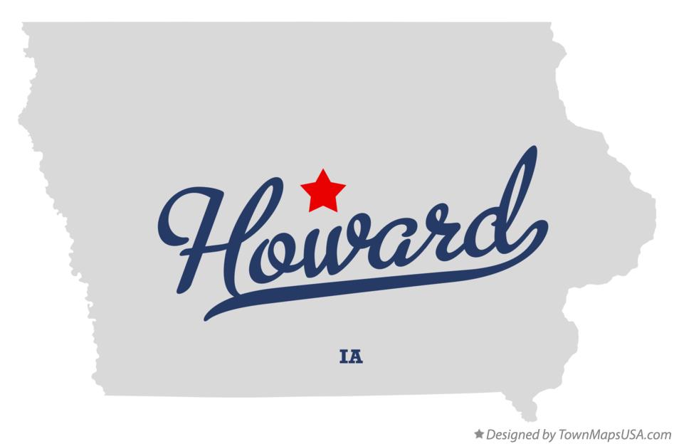 Map of Howard Iowa IA