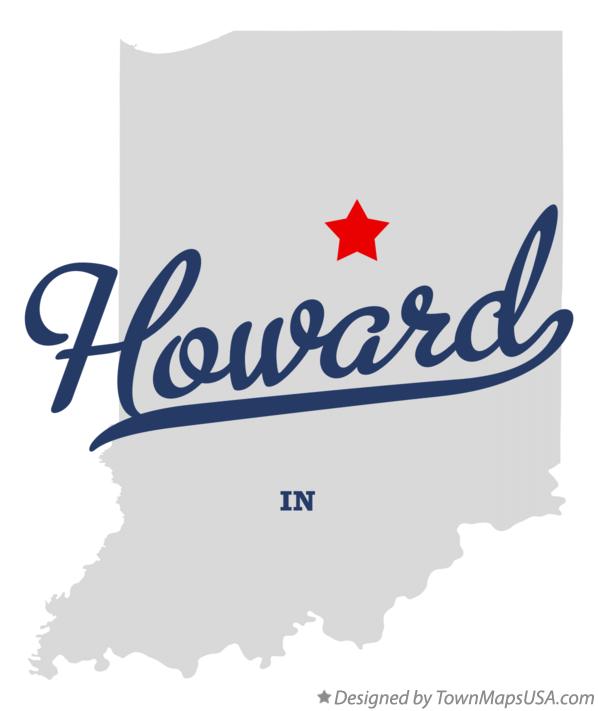 Map of Howard Indiana IN