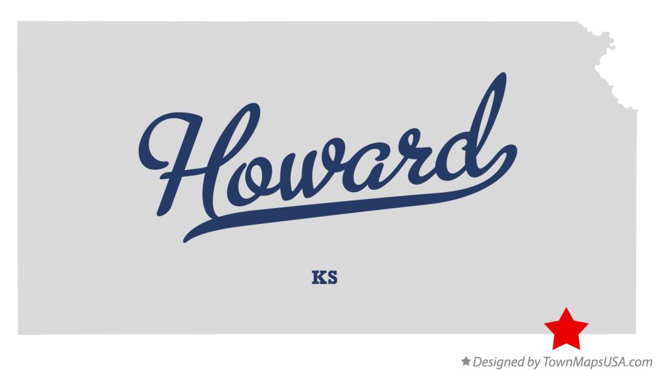 Map of Howard Kansas KS