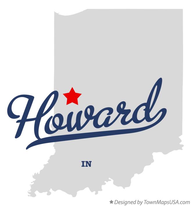 Map of Howard Indiana IN