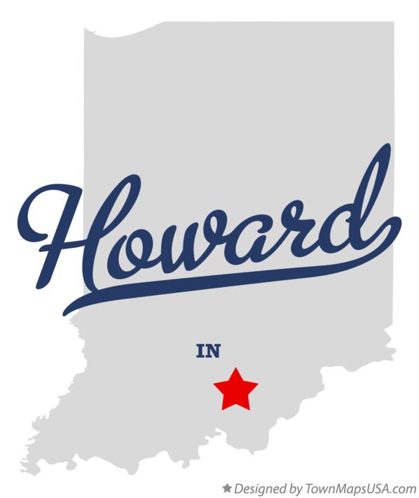 Map of Howard Indiana IN